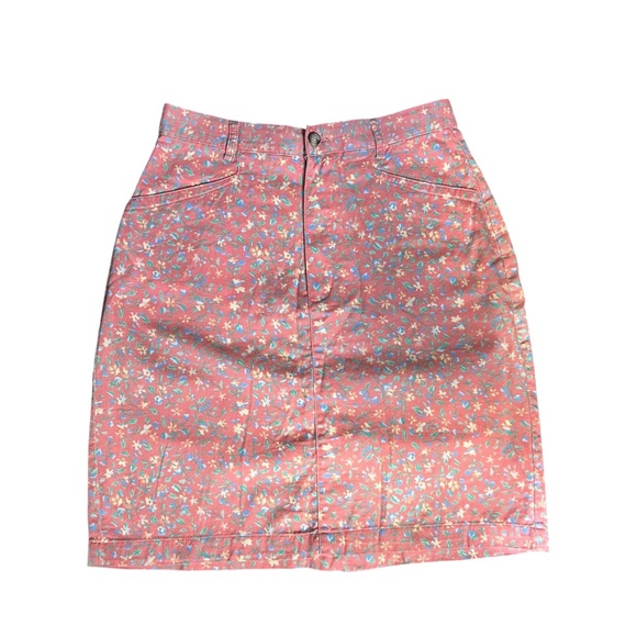 Vintage 90's GAP Ditsy-Print Floral Cotton Skirt 9/10 - Picture 1 of 3